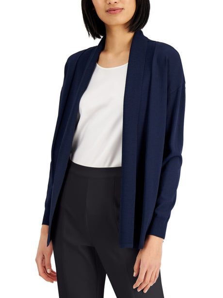 Image for Women's Knitted Top Cardigan,Navy