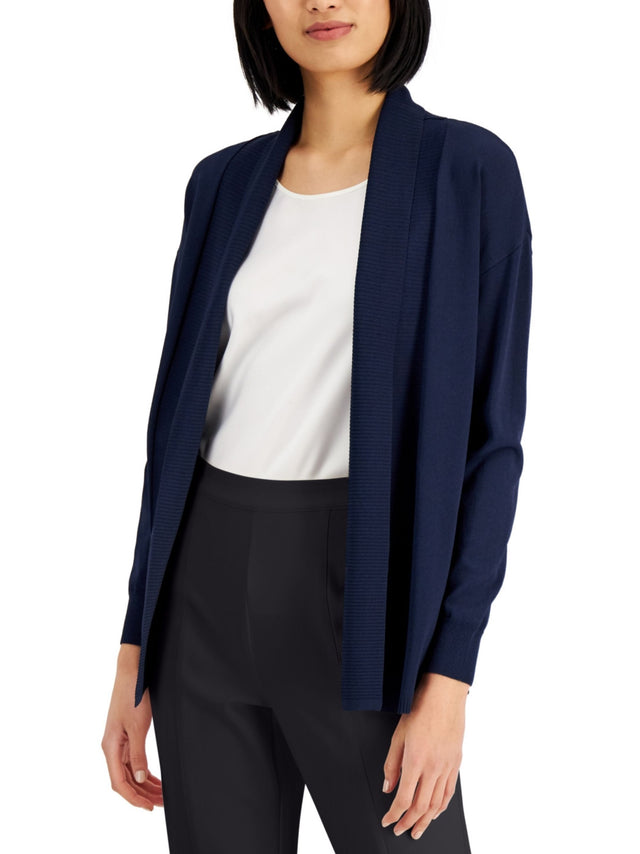 Image for Women's Knitted Top Cardigan,Navy