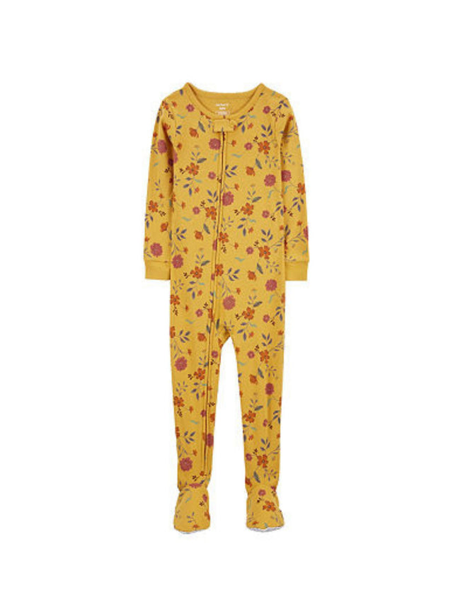 Image for Kids Gilr's Floral Printed Jumpsuit,Yellow