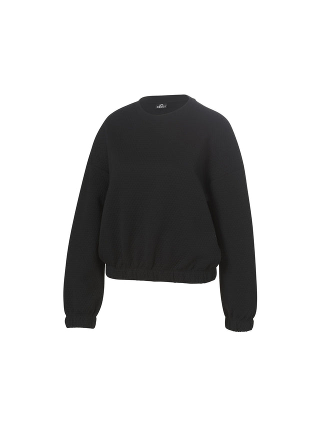 Image for Women's Textured Sweater, Black