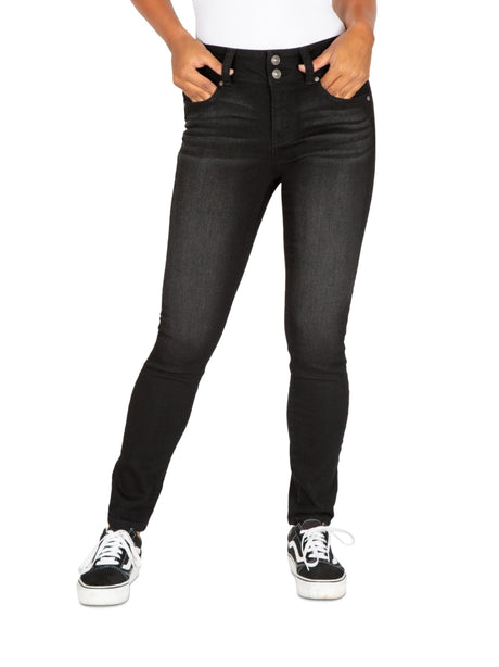 Image for Women's Washed Jeans,Black