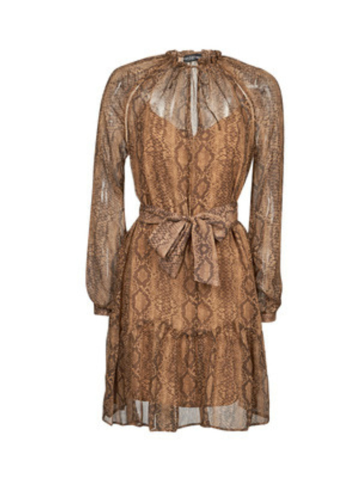 Image for Women's Animal Printed�Dress,Brown