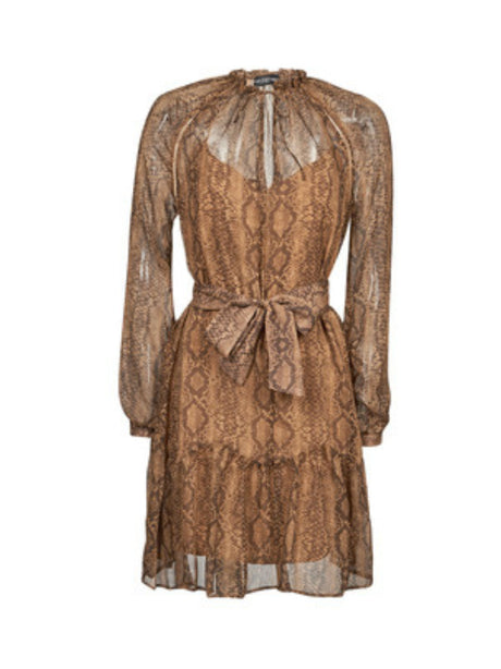 Image for Women's Animal Printed�Dress,Brown