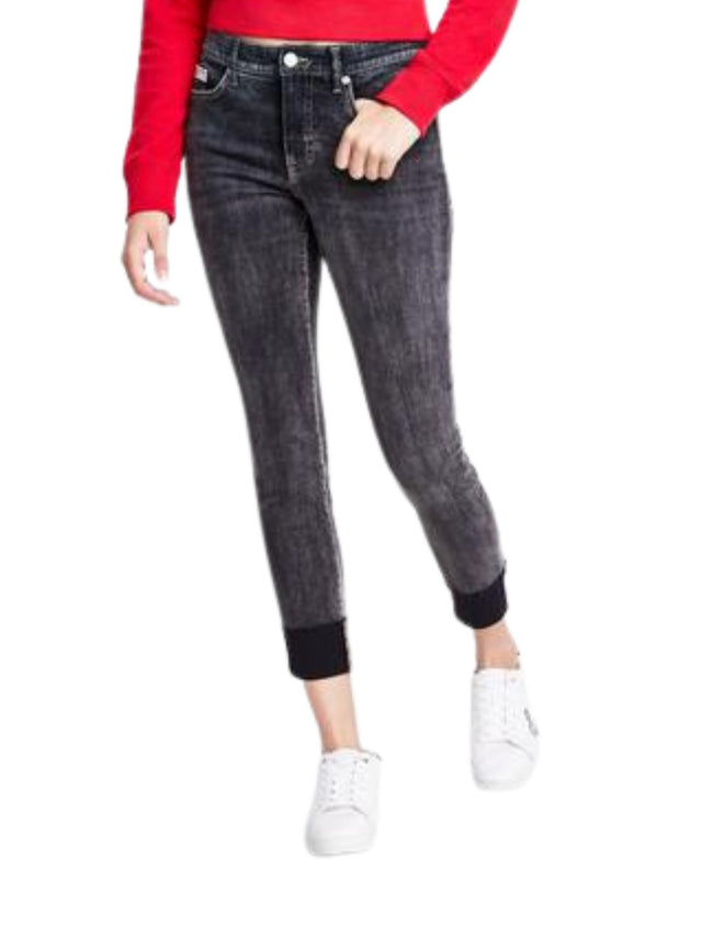 Image for Women's Washed Skinny Jeans,Grey
