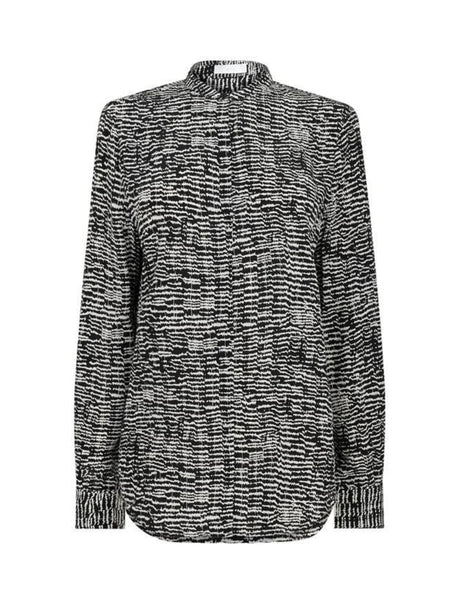 Image for Women's Graphic Printed Chemise,Black/White