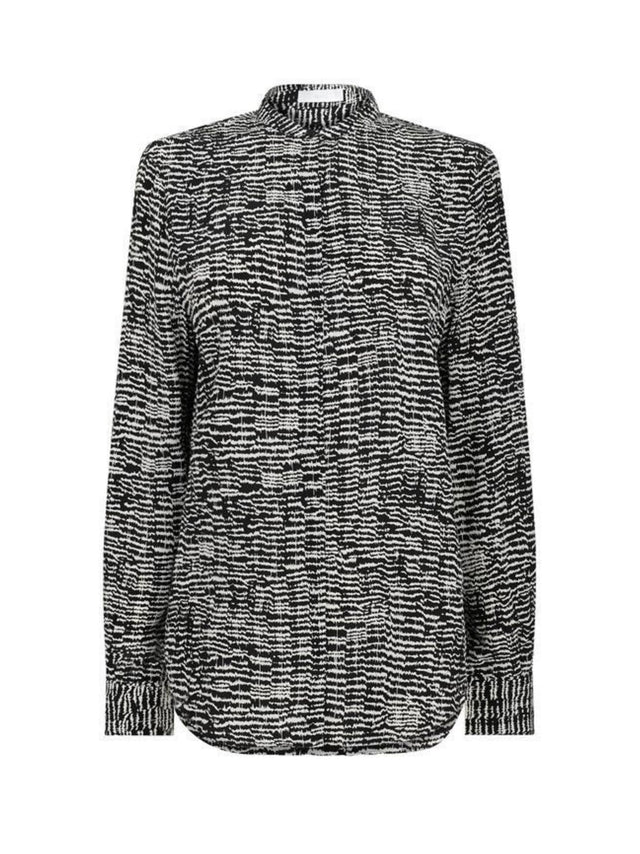 Image for Women's Graphic Printed Chemise,Black/White