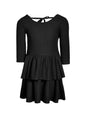 Image for Kids Girl's Ruffled Dress,Black