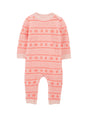 Image for Kids Girl's Embroidered Jumpsuit,Coral
