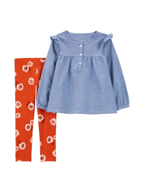 Image for Kids Girl's Floral Printed Set, Multi