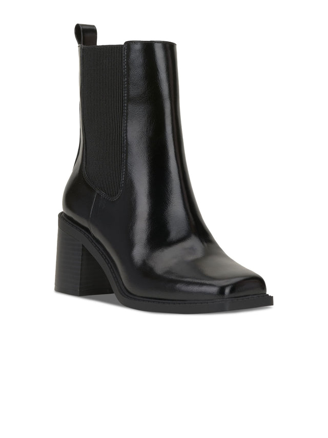 Image for Women's Plain Ankle B oots,Black