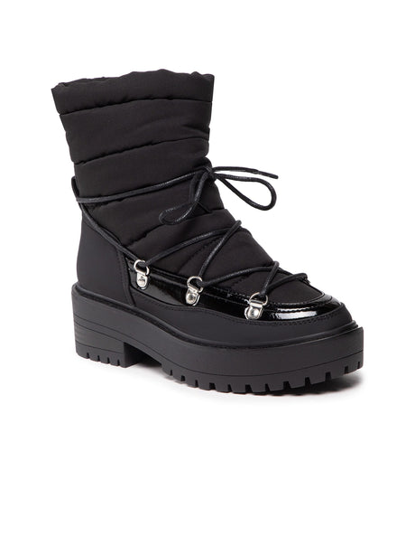 Image for Women's Quilted Ankle Boots,Black