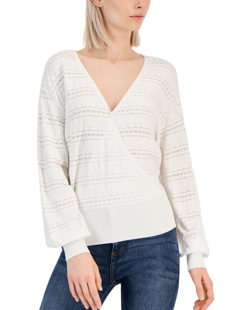 Image for Women's Open Knitted Top,White