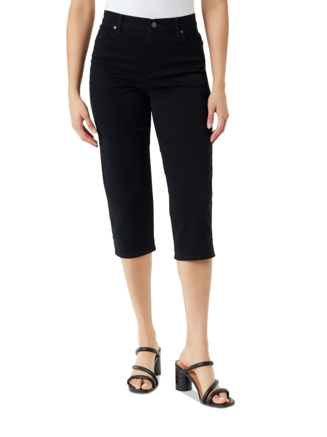 Image for Women's Plain Cropped Jeans,Black