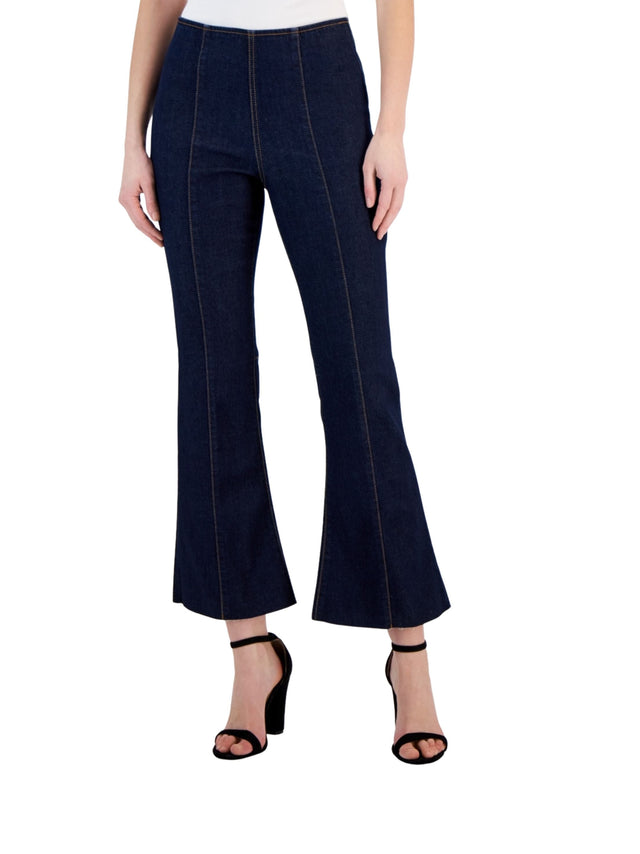 Image for Women's Bottom Wide Jeans,Navy