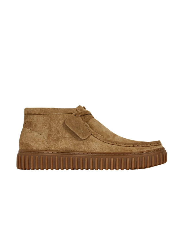 Image for Men's Textured Low Cut Ankle Boots,Dark Sand