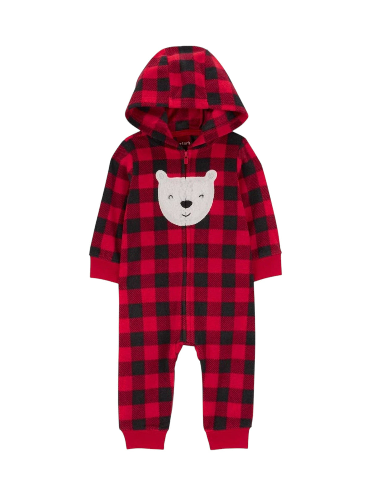Image for Kids Boy's Plaid Jumpsuit,Red