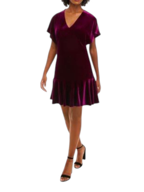 Image for Women's Velour Dress,Mauve