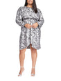 Image for Women's Embllished Dress,Silver/Black