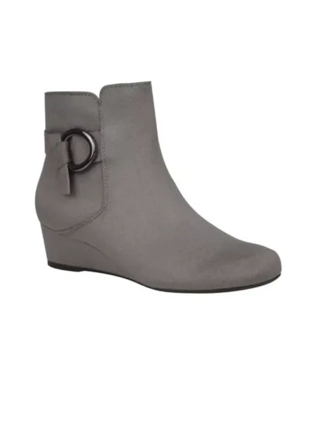 Image for Women's Textured Ankle Boots,Grey