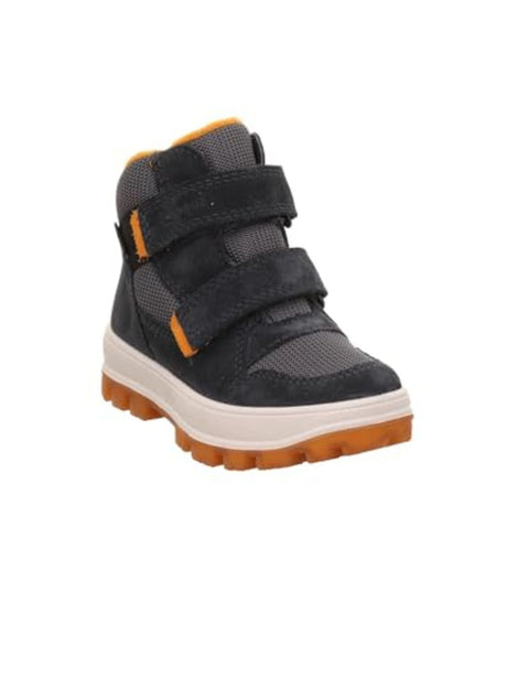 Image for Kids Boy's Textured  Snow Boots,Grey/Orange