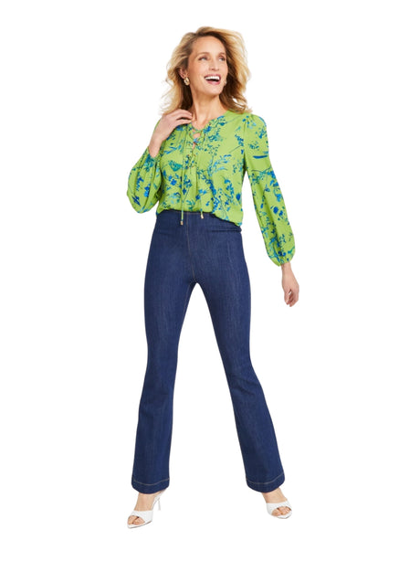 Image for Women's Plain High-Rise Jeans,,Blue
