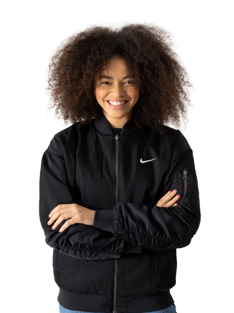 Image for Women's  Brand Logo Printed  Jacket Reveresible,Black