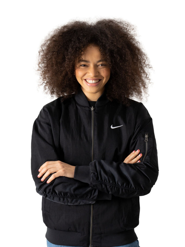 Image for Women's  Brand Logo Printed  Jacket Reveresible,Black