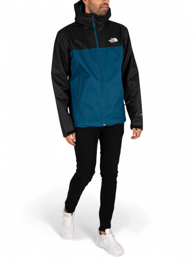 Image for Men's Plain Solid Jacket Two Pockets,Blue/Black