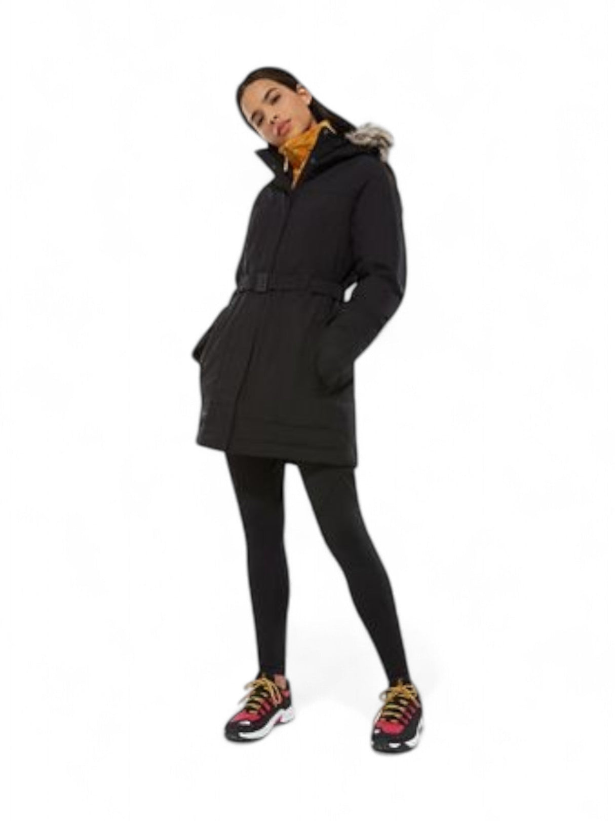 Image for Women's Padded Jacket NO Belt, Black