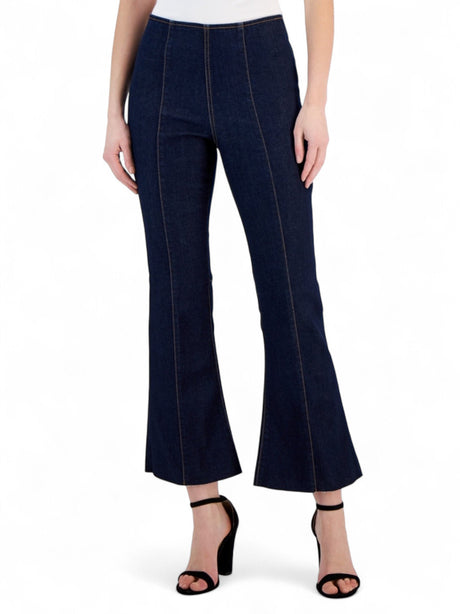 Image for Women's Plain Cropped Jeans,Navy