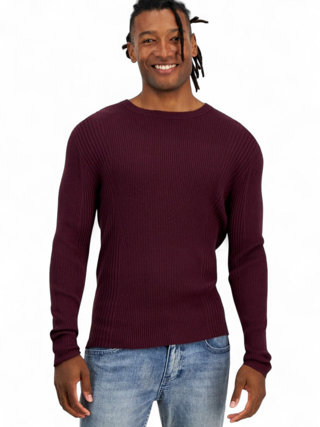 Image for Men's Knitted Sweaters,Burgundy