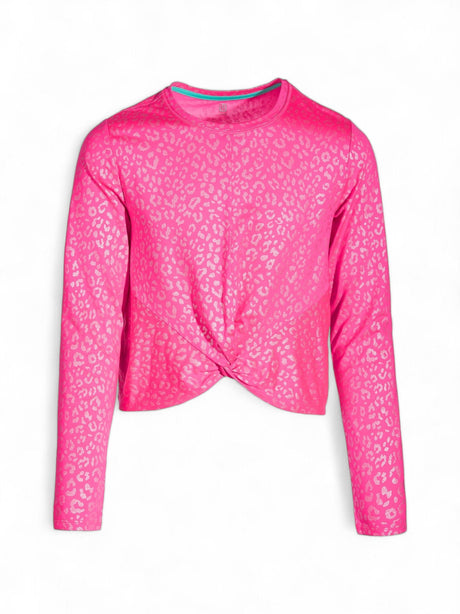 Image for Kids Girl's Leopard-Print Top,Pink