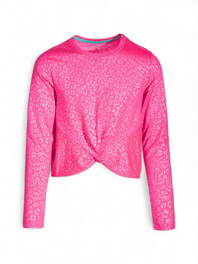 Image for Kids Girl's Leopard-Print Top,Pink