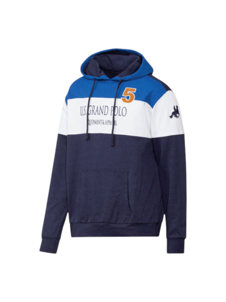 Image for Men's Colorblocked Printed Hoodie,Multi