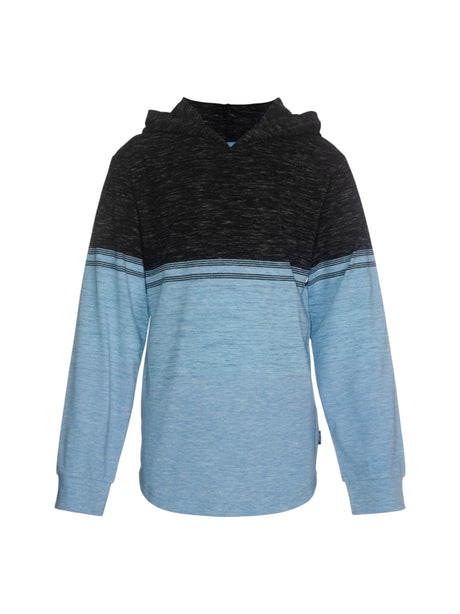 Image for Kids Boy's Heather Top,Blue/Black