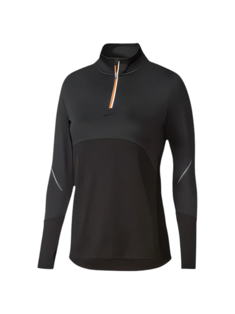 Image for Women's Plain Thumb Hole Sleeves Sport Top,Black