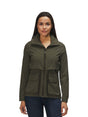 Image for Women's Plain Solid  Jacket Two Pockets ,Olive