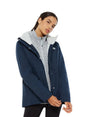 Image for Women's Plain Solid  Jacket Two Pockets,Navy