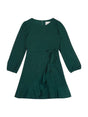 Image for Kids Girl's Glitter Knitted Dress,Royal Green