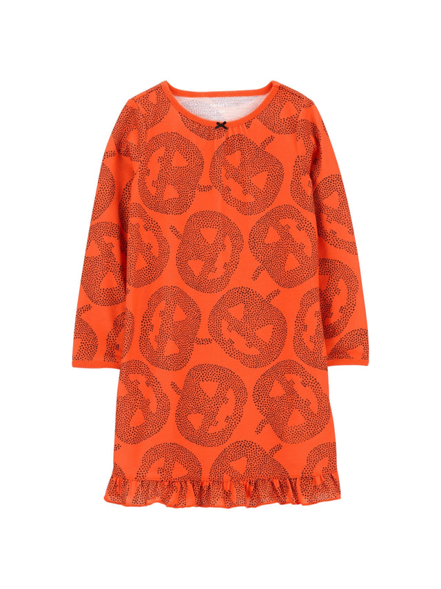 Image for Kids Girl's Printed Nightgown,Orange