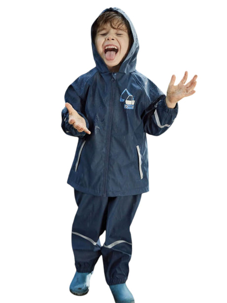 Image for Kids Boy's Plain Solid Jacket 2Pockets,Navy
