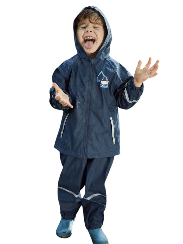 Image for Kids Boy's Plain Solid Jacket 2Pockets,Navy