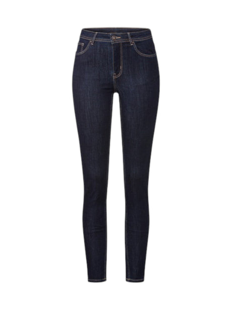 Image for Women's Plain Skinny Jeans,Navy