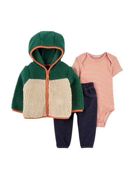 Image for Kids Boy's Colorblocked Set Sweaters&Pant&Bodysuit,Multi