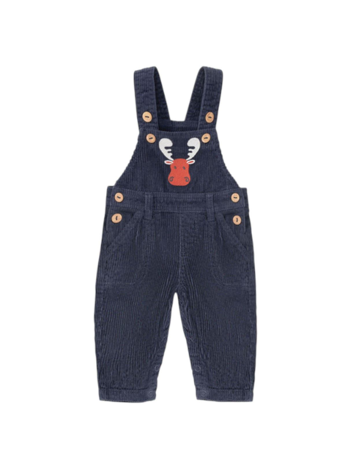 Image for Kids Boy's Ribbed Printed Jumpsuit,Navy
