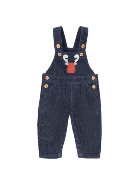 Image for Kids Boy's Ribbed Printed Jumpsuit,Navy