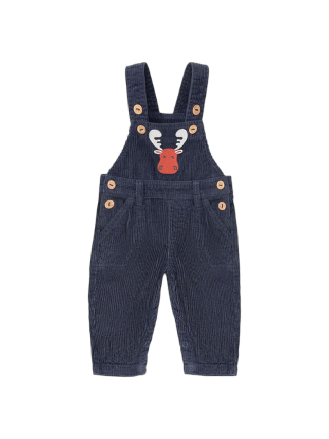 Image for Kids Boy's Ribbed Printed Jumpsuit,Navy
