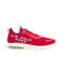 Image for Men's Textured Brand Logo Patched Running Shoes,Red