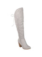 Image for Women's Textured Knee High Boots Heels,Grey