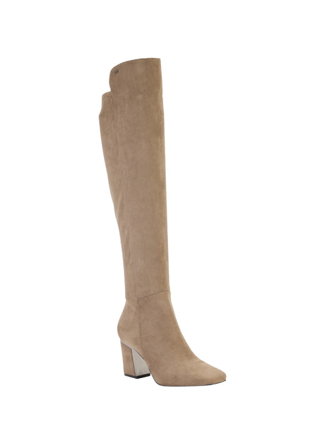 Image for Women's Plain Knee High Boots Heels,Grey